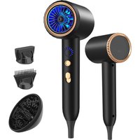 New Quick Drying Hair Dryer With Led Light, Blue Light, Negative Ion Hair Care Fan, Home Hair Salon Hair Dryer, US/EU/UK Plug
