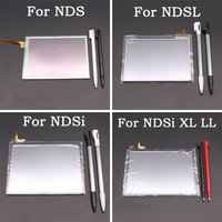 1Set Digitizer Screen For NDS Lite Bottom Touch Screen Lens with Touchscreen Stylus Pen For DSi XL LL Repair Parts
