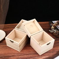 Wooden storage box, paulownia gift box, wooden packaging box, wooden box, square wooden box