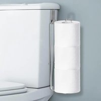 1Pc Heavy Duty Iron Toilet Paper Towel Rack - Wall Mounted Roll Holder with Storage Shelf, Multi-Purpose for Bathroom Kitchen RV