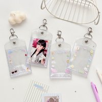 Original Polka Dot Angel 3 inch Photocard Sleeve Double-Sided Multi-Slot Card Holder with Pendant