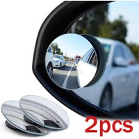2-8Pcs Blind Spot Rear View Mirror Wide Angle Degree Adjustable Small Round Mirror Car Reverse Auxiliary Rearview Convex Mirror