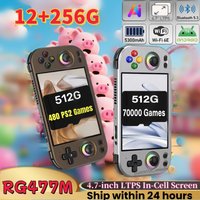 ANBERNIC RG 477M Retro Handheld Game Console 4.7-inch LTPS 64 Bit Game Player Dimensity 8300 Online Multiplayer Streaming RG477M