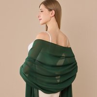 Elegant Chiffon Chiffon Shawl Long Lightweight Fabric Wedding Party Shawl Evening Shawl Bridal Party