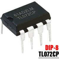 10PCS/LOT TL072CP DIP-8 TL072 IC Dual Operational Amplifier Chipset