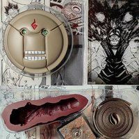 Anime Jujutsu Kaisen Ryomen Sukuna Cosplay Prop Cartoon Mini Mechanical Pellet Finger Seal Cloth Accessories Ornament Xmas Gift