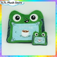 Movie Toy Story 5 Lilypad Plush Toy Frog Coffee Embroidered Soft Tablet Bag Coin Purse Portable Storage Bag For Daily Adult Use