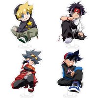 New Beyblade G Revolution Rei Masamune Max Tate Kai Hiwatari Tyson Granger Chibi Anime Figure mini Acrylic stand desk ornament
