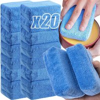 1/20 stücke Auto Wachs Applikator Pads Mikrofaser Polieren Schwämme Weiche Auto Detaillierung Wachsen Schwamm Reinigung Schaum Autolack Pflege pad