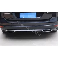 For VW Volkswagen Sharan 2012~2018 ABS rear bumper dual exhaust rear surround spoiler rear lip deflector Car Accessories