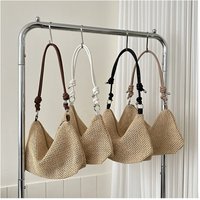 Summer Ladies Straw Bag Fashion Woven Handbag Rattan Handmade Braid Tote Large Capacity Summer Beach Handbag for Women Girls