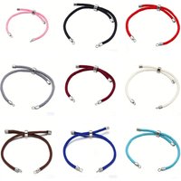 10Pcs 3MM Nylon Adjustable Bracelet Brass Findings Handmade Lucky Rope For DIY Jewelry Making Accessories