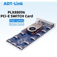 PLX88096 Expansion Card SWITCH Required X16 SFF-8654 Riser 10 Ports To 5 PCIE 4.0 X16 /10 PCIE 4.0 X8 Connect U.2 Hard Drives