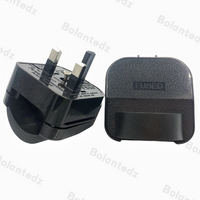 EU To UK Plug Adapter 13A250V Built-in Fuse Euro European Round 2 Prong 4.0mm To Type-G British Malaysia Travel Adapter 5731 13A