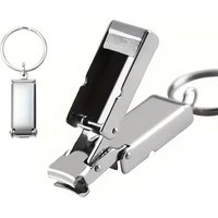 New Stainless Steel Mini Nail Clippers Portable Key Accessories Folding Nail Clippers Exquisite Manicure Tools