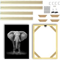 DIY Natural Wood Photo Frame Full Sizes Picture Frame Wall Art Canvas Paintings Poster Frame Wall Art Wooden Frame Home Decor