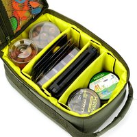 Hirisi Tackle Bag - Waterproof Fishing Gear Backpack with 3 Adjustable Dividers for Reel & Accessories W125