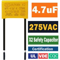 4.7uF 275V X2 Safety Capacitor 275VAC 475K Microwave Oven Capacitors Without Neutral