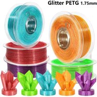 Glitter PETG Filament 1.75mm 1kg 500g 250g Sparkle Filament PETG Black Blue Shining FDM 3D Printer Materials PETG Filament Gold
