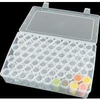 70/24 Storage Bottles for Diamond Painting/Round Containers/Large Organizer/Holding Beads And Tools for Mosaic Art And Crafts