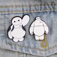 Cute Robot Enamel Pins Cartoon Brooches Lapel Badges for Backpacks Jackets Hats Bags Fashion Jewelry Gifts for Movie Fans