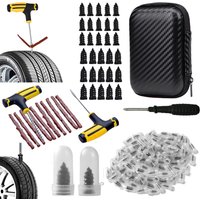 Car Tire Plug Kit, Essential Car Emergency Flat Tire Repair Kit, Professional Tubeless Tires Patch Kits for Cars