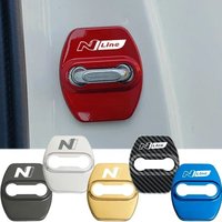 Premium 4Pcs Car Door Lock Cover Anti-scratch Protector For Hyundai Tucson N Line Veloster Kona Santa Fe Logo Decor Accessories