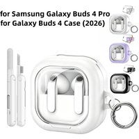 for Samsung Galaxy Buds 4 Pro Case/Buds 4 Case Secure Lock PC+TPU Skin Shockproof Cover for Galaxy Buds 4|Buds 4 Lock Case Capa