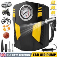skDigital Tyre Inflator | 150PSI Auto Stop, Fast for Car, Bike & Camping Gear - Essential for Road Trips, Winter Prep & Home Emergency Kit. Portable Car Tire Inflator Air Compressor, The Ultimate