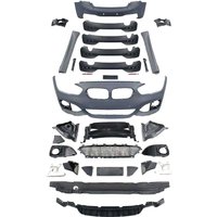 Suitable for 15-18 BMW 1 Series F20LCI late-model modified MT front , rear bumper, side skirts, grille, and full body kit