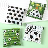 Football Themed Self-Sealing Bags Soccer Birthday Party Decorations Kids Favors Candy Cookie Packaging Bags Baby Shower Supplies