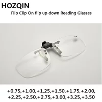Clip On Lesebrille Lupe Damen Herren Randlos Flip up Presbyopie Brille Clips Linse +0,75 +1,25 +1,75 +2,25 +1,0~+3,5