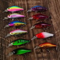 11pcs Minnow Fishing Lure Floating HardBait Pesca Tackle Wobbler Artificial Bait