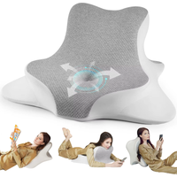Reading Pillow for Bed, Lying, Leaning and Prone, Ergonomic Memory Foam Bed Wedge Pillow for Chin & Back Support Pillows