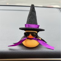 Car Duck Car Ornaments, Halloween Rubber Ducks Car Dashboard Decorations Duck Car Accessories