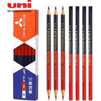 Japan UNI Wood Pencil 772 Red / Blue Double-Ended Marker Erasable Waterproof Office Art Stationery Cute Pencils School Supplies