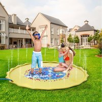 Garden Fun toys outdoor water splash pad PVC inflatable swimming pool pad outdoor lawn play pad water amusement splash pad