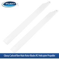 1 Pair 550mm Glassy Carbon Fiber Main Rotor Blades RC Helicopter Propeller No Black Border High Strength RC Aircraft DIY Parts