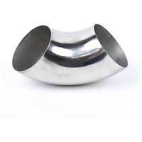 Car Exhaust Bend Elbow Pipe Fitting 2.5 63mm Stainless Steel Universal Car Exhaust Pipe Muffler Elbow Tube Bend Mandrel Fitting