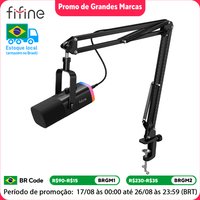 FIFINE Dynamic XLR Microphone Kit with Boom Arm for Mixer,Gaming USB Mic Set with RGB,Volume Control for PC PS5/4 AmpliGame AM8T image 4