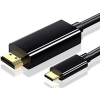 TYPE C To HDMI Cable USB C to To HDTV Compatible Adapter Cable 4K HDMI HDTV Converter Cable For Laptop MacBook PC Monitor