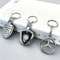 Car Universal Metal Keychain For Mercedes Benz A C E S G Class GLS W177 GLC CLE CLA GLB Keyring Pendant Gifts Auto Accessories
