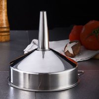 Metal Funnel For Canning Kitchen Tools Accessories Wide Mouth Funnels Bar Wine Beer Oil Flask Funnel