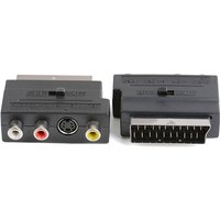 21Pin RGB Scart to 3RCA S-Video AV TV Adapter Composite Video Left Right Audio Converter Connect Television Projector Cable Plug
