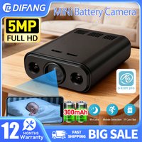 Mini WIFI Camera 5MP HD Built-in Battery Human Tracking IP Remote Monitoring Camcorders IR Night Vision Body Protable Camera