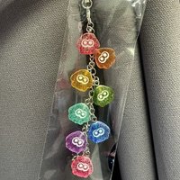 Splatoon Anime Women Keychain Fruit Candy Key Chain Bags Keyring Car Pendant Kids Friends Gift for Fans Collection Ornament Cos