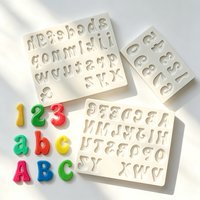 Alphabet Letter Number Silicone Sugarcraft Mold Cupcake Chocolate Fondant Cake Decorating Tools