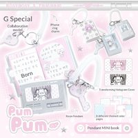 RosyPosy Pumpum Mini Notebook Polka Dot Lenticular Cover High Aesthetic Pocket Portable Journal For Daily Office Stationery