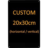 DIY Custom Metal Plates Pattern Wall Tin Sign Home Decor Retro Board Poster Personalized Printing Text Pictures Tinplate Plaques