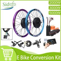 AliExpress kun ray New Upgrade Ebike Conversion Kit MTX39 Electric Bike Motor Wheel 72V 5000W Rear Brushless Non-gear Hub Motor Wheel 3000W 2000W